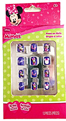 0081159524746 - DSINEY MINNIE MOUSE PRESS ON 12 PC NAILS NO GLUE NEEDED
