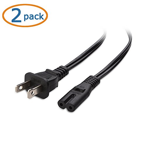 0081159817336 - CABLE MATTERS 2-PACK 2-SLOT POWER CORD 15 FEET (NEMA 1-15P TO IEC C7)