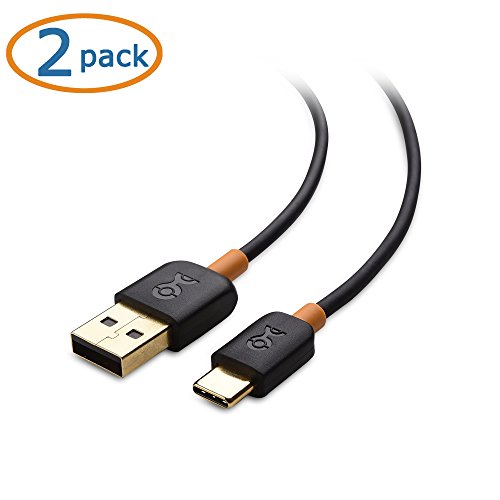 0081159817428 - CABLE MATTERS 2-PACK, USB TYPE C (USB-C) TO TYPE A (USB-A) CABLE IN BLACK 6.6 FEET