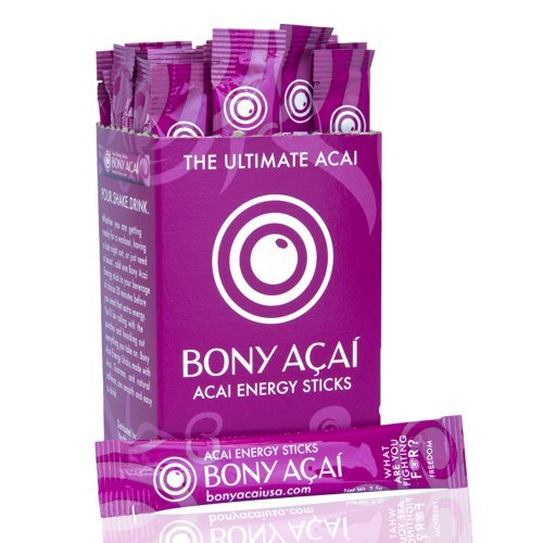 0811614010114 - BONY ACAI ENERGY STICKS : 10 COUNT PACK OF WATER ENHANCERS BOOSTS NATURAL ENERGY, HIGH IN ANTIOXIDANTS, ZERO SUGAR, ONLY 4 CALORIES PER STICK