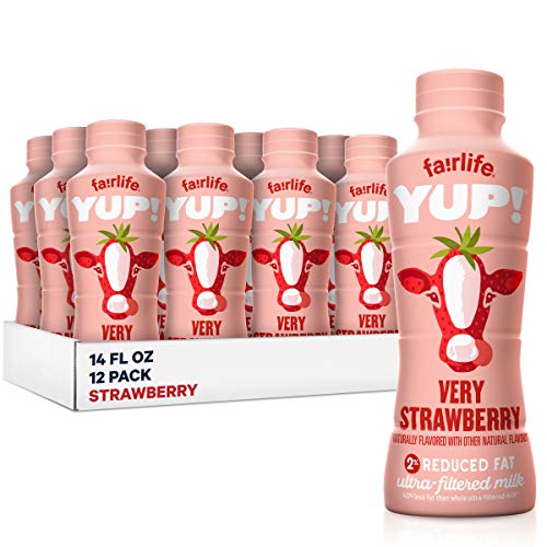 0811620020435 - FAIRLIFE YUP! LOW FAT, ULTRA-FILTERED MILK, VERY STRAWBERRY FLAVOR, ALL NATURAL FLAVORS (PACKAGING MAY VARY), 14 FL OZ, 12 COUNT