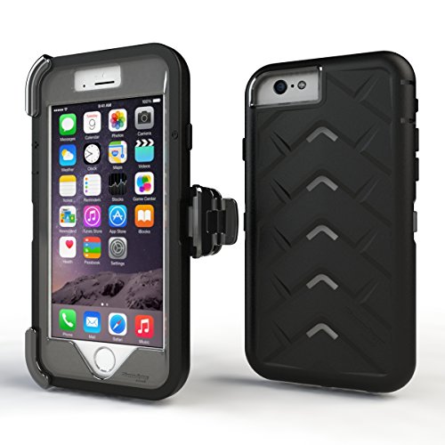 0811625023912 - APPLE IPHONE 6 DROP TECH BLACK SMOKE GUMDROP CASES SILICONE RUGGED SHOCK ABSORBING PROTECTIVE DUAL LAYER COVER CASE