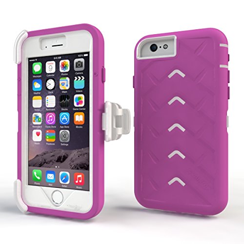 0811625023943 - APPLE IPHONE 6 PLUS DROP TECH PINK GUMDROP CASES SILICONE RUGGED SHOCK ABSORBING PROTECTIVE DUAL LAYER COVER CASE
