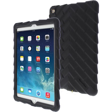 0811625025206 - APPLE IPAD AIR 2 DROP TECH BLACK GUMDROP CASES SILICONE RUGGED SHOCK ABSORBING PROTECTIVE DUAL LAYER COVER CASE