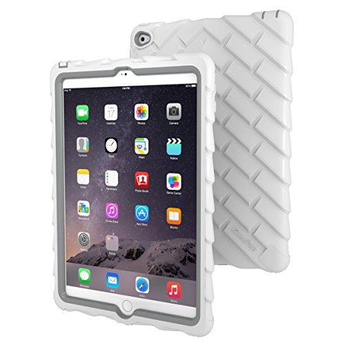 0811625025794 - APPLE IPAD AIR 2 DROP TECH WHITE GUMDROP CASES SILICONE RUGGED SHOCK ABSORBING PROTECTIVE DUAL LAYER COVER CASE
