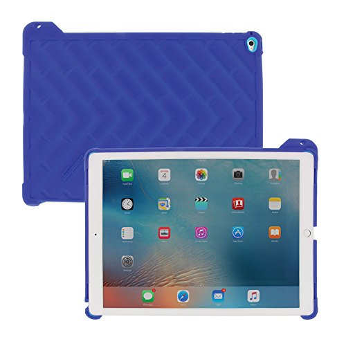 0811625028436 - APPLE IPAD PRO 12.9 CASE SILICONE RUGGED SHOCK ABSORBING PROTECTIVE DUAL LAYER COVER CASE HIGH IMPACT - GUMDROP CASES DROP TECH - BLUE