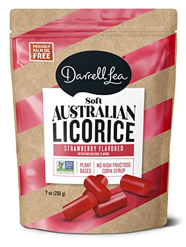 0811737007510 - DARRELL LEA RED STRAWBERRY SOFT EATING LIQUORICE BAGS
