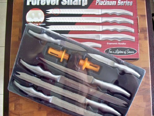 FOREVER SHARP PLATINUM SERIES 8 PC SURGICAL STAINLESS STEEL KNIVES