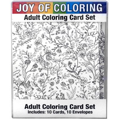 0811785026631 - JOY OF COLORING ADULT COLORING CARD SET 4X5.5-NATURE'S WONDERS