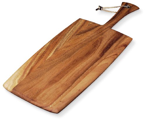 0811991281183 - IRONWOOD GOURMET, ACACIA WOOD, 14-INCH BY 8-INCH BY .5-INCH LARGE RECTANGULAR PADDLE BOARD