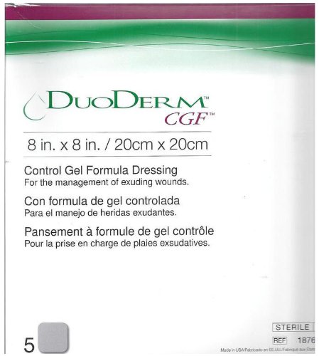 0812082810602 - DUODERM CGF STERILE WOUND DRESSING 8 X 8 - BOX OF 5 DRESSINGS