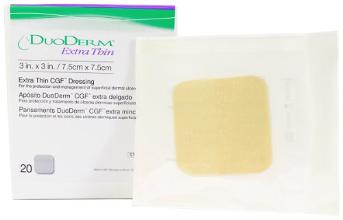 0812082811487 - DUODERM 187901 - EXTRA THIN WOUND DRESSING 3 X 3 - BOX OF 20