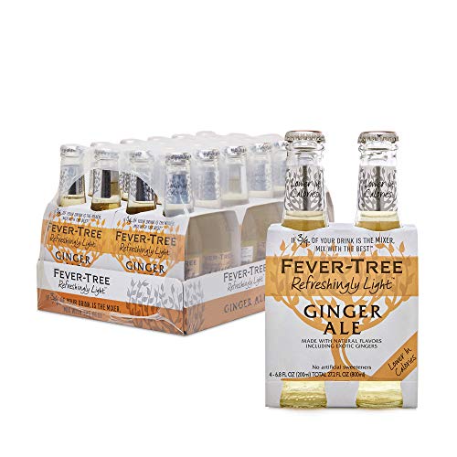 0812136030079 - FEVER-TREE REFRESHINGLY LIGHT GINGER ALE, NO ARTIFICIAL SWEETENERS, FLAVOURINGS OR PRESERVATIVES, 6.8 FL OZ (PACK OF 24)