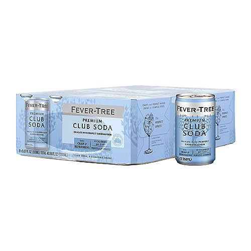 0812136030239 - FEVER-TREE PREMIUM CLUB SODA CANS, NO ARTIFICIAL SWEETENERS, FLAVORINGS & PRESERVATIVES, 5.07 FL OZ (PACK OF 24)