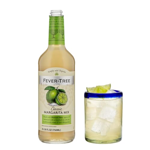 0812136031922 - FEVER-TREE MARGARITA MIX - PREMIUM QUALITY MIXER - COCKTAILS & MOCKTAILS - CRAFT & BATCH DRINK MIX – NATURALLY SOURCED INGREDIENTS - NON ALCOHOLIC - 750 ML GLASS BOTTLE