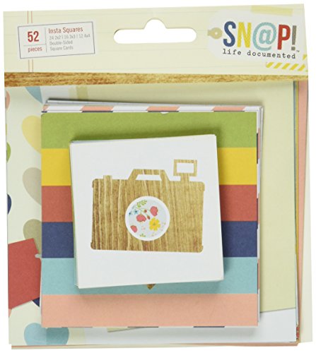 0812247022215 - SIMPLE STORIES SNAP LIFE DOCUMENTED INSTA SQUARES (52 PACK)