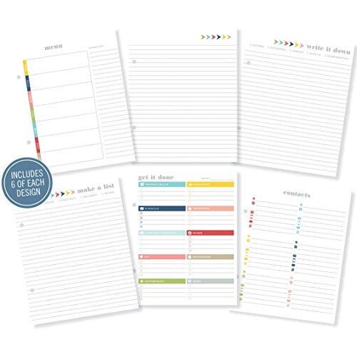 0812247022512 - SIMPLE STORIES SNAP PLAN YOUR LIFE DOCUMENTED INSERTS (36 PACK), 6 BY 8