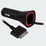 8123456789465 - WHOOSH! CAR CHARGER FOR APPLE IPHONE 4S AND 4 - NON-RETAIL PACKAGING - BLACK