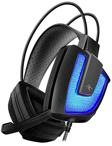 0812366024305 - SENTEY GAMING HEADSET WITH MICROPHONE ARTIX BLACK GS-4561 EGS AUDIOPHILE STEREO HEADPHONES GOLD USB 2.0, 7.2FT CABLE, VIBRATION INTEGRATED SUBWOOFER NOISE INSULATION PADS FOR COMPUTERS PC, PS4, MAC