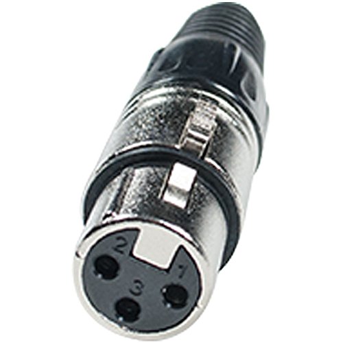 0812451015423 - SEISMIC AUDIO - NEW 3 PIN FEMALE XLR CABLE CONNECTOR - MICROPHONE PLUG - MIC -