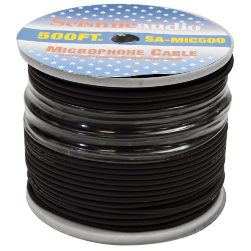 0812451018042 - SEISMIC AUDIO - SA-MIC500 - SPOOL OF 500 FEET OF MICROPHONE CABLE - BUILD YOUR OWN MIC CABLES