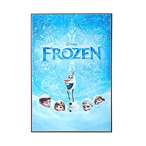 0812494022341 - DISNEY DQ5036 FROZEN MOVIE POSTER IN THE SNOW WOOD WALL ART, 13 X 19