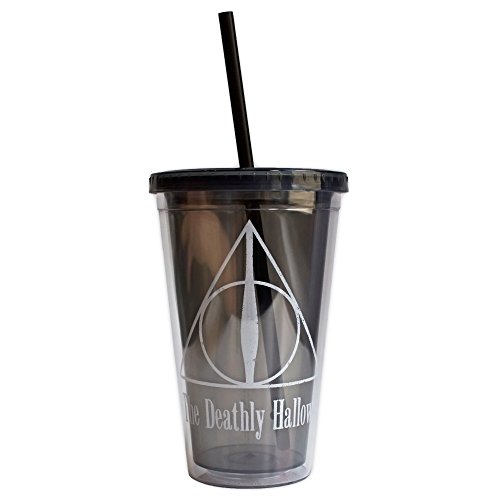 0812494029463 - WARNER BROTHERS HP23087 SILVER BUFFALO HARRY POTTER & THE DEATHLY HALLOWS COLD CUP, 16 OZ, MULTICOLOR