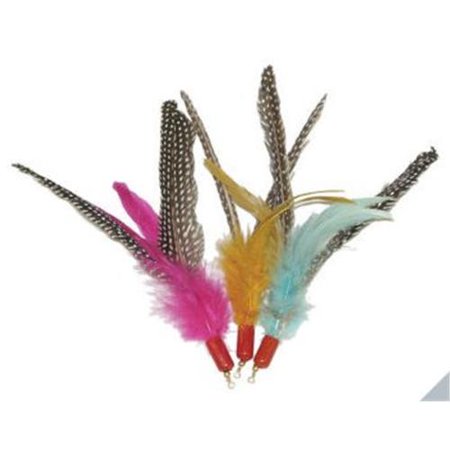0812601011268 - IMPERIAL CAT 01126 FEATHER FLYER REFILL 2 PACK - FITS DA BIRD CAT N AROUND WANDS