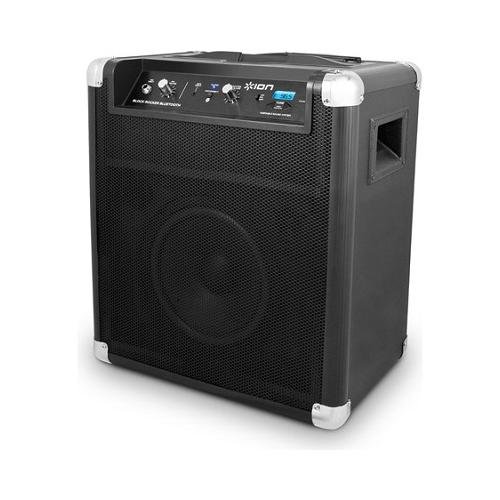 0812715016463 - ION AUDIO IPA56D BLOCK ROCKER PORTABLE BLUETOOTH SPEAKER SYSTEM WITH USB CHARGER AND WHEELS AND HANDLE FOR TRANSPORT - (DISCONTINUED BY MANUFACTURER)
