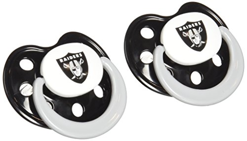 0812799011804 - NFL OAKLAND RAIDERS 2 PACK PACIFIER