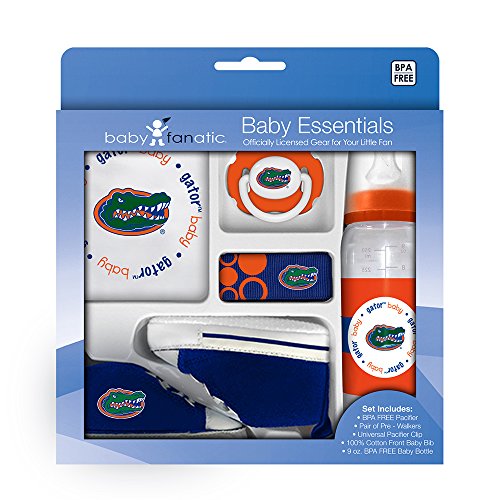 0812799017448 - BABY FANATIC UNIVERSITY OF FLORIDA GATORS 5-PIECE BABY GIFT SET, TEAM COLORS, ONE SIZE