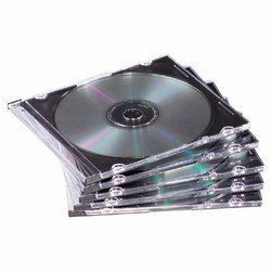 0008128411197 - 5.2MM SLIM BLACK CD JEWEL CASES, 100 PACK