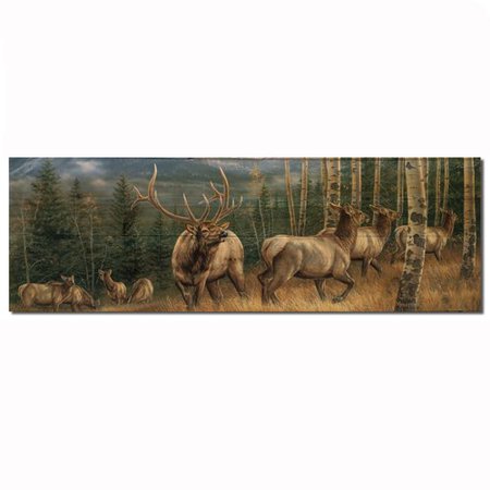 0812882022151 - WGI-GALLERY 124 BACK COUNTRY ELK WOODEN WALL ART