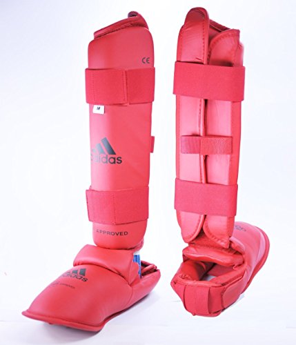 0812884021268 - ADIDAS WKF SHIN AND INSTEP RED (LARGE)