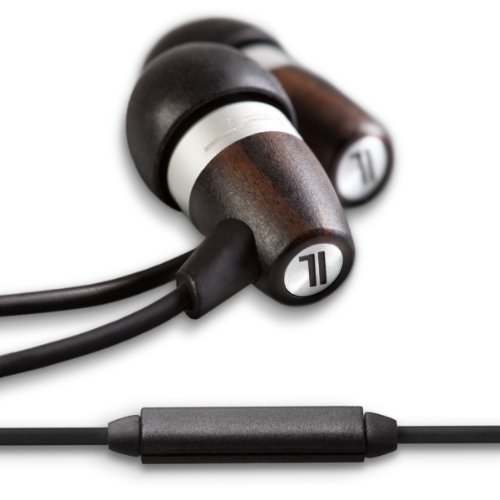0812887012430 - JLAB WOOD AND METAL FUSION ACOUSTIC SOUND EARBUDS STYLE EARPHONES (EBONY / TITANIUM)