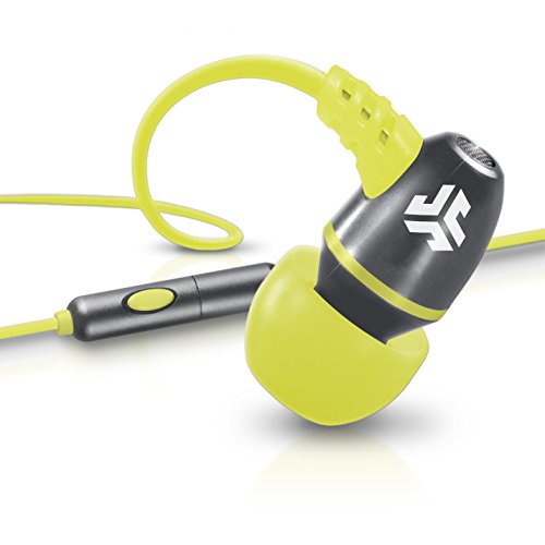 0812887013581 - JLAB JBUDS NEON METAL IN-EAR EARBUDS WITH UNIVERSAL MIC FOR IPHONE & ANDROID (GRAY/YELLOW)