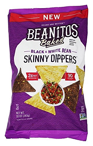 0812891020780 - BEANITOS SKINNY DIPPERS BAKED BLACK & WHITE BEAN, 10 OUNCE
