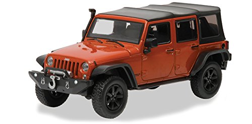 0812982023614 - GREENLIGHT 2014 JEEP WRANGLER UNLIMITED CUSTOM COPPERHEAD PEARL WITH SNORKEL (1:43 SCALE) VEHICLE