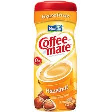 0812988008615 - COFFEE MATE BRAND HAZELNUT POWDER CANISTER 12-15-OUNCE CANISTERS (SPECIAL CLUB PACK)