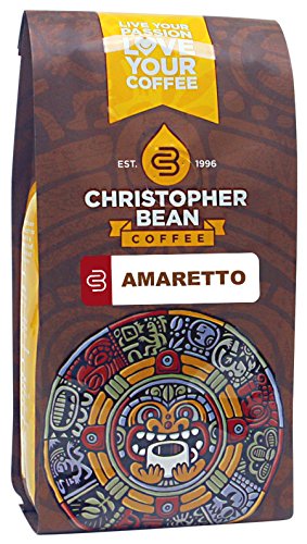 0812988021072 - CHRISTOPHER BEAN COFFEE FLAVORED GROUND BEAN COFFEE, AMARETTO, 12 OUNCE
