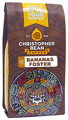 0812988021089 - CHRISTOPHER BEAN COFFEE FLAVORED GROUND COFFEE, BANANAS FOSTER, 12 OUNCE