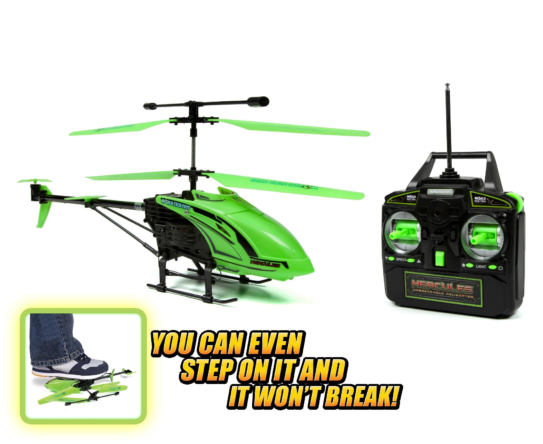 0813023018217 - 3.5CH GYRO GLOW IN THE DARK HERCULES UNBREAKABLE REMOTE CONTROL HELICOPTER