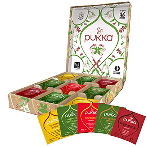 0813026020972 - PUKKA HERBS PUKKA ACTIVE SELECTION GIFT BOX, COLLECTION OF ORGANIC HERBAL TEAS (1 BOX, 45 SACHETS)