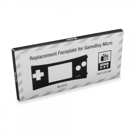 0813048015307 - GAME BOY MICRO REPLACEMENT FACEPLATE (BLACK)