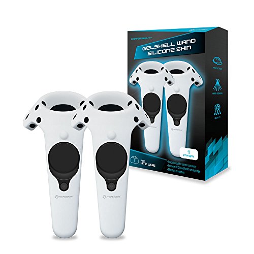 0813048018186 - HYPERKIN GELSHELL CONTROLLER SILICONE SKIN FOR HTC VIVE (WHITE) (2-PACK)