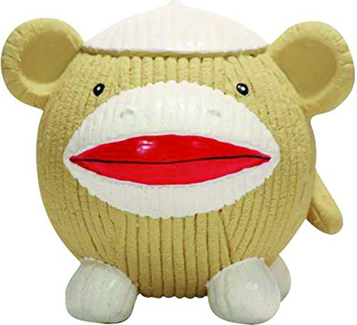 0813168016345 - HUGGLEHOUNDS EXTREMELY DURABLE AND SQUEAKY RUFF-TEX SOCK MONKEY KNOTTIE CHEW TOY