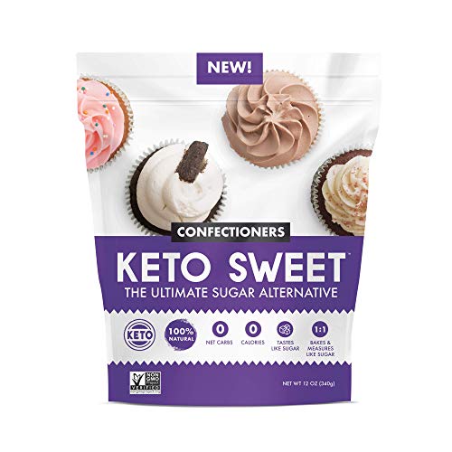 0813314015574 - KETO:SWEET ULTIMATE SUGAR ALTERNATIVE, 100% NATURAL ERYTHRITOL - CONFECTIONERS IN RESEALABLE BAG, 12 OUNCE (PACK OF 1)