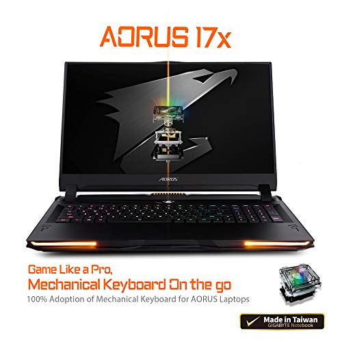 0813567028765 - AORUS 17X (YB) EXTREME GAMING LAPTOP, LIGHTEST+COOLEST IN CLASS, 17.3-INCH 300HZ IPS, GEFORCE RTX 2080 SUPER MAX-P, INTEL I7-10875H, 32GB DDR4, 1TB NVME SSD + 2TB 7200RPM HDD, OVERCLOCKABLE