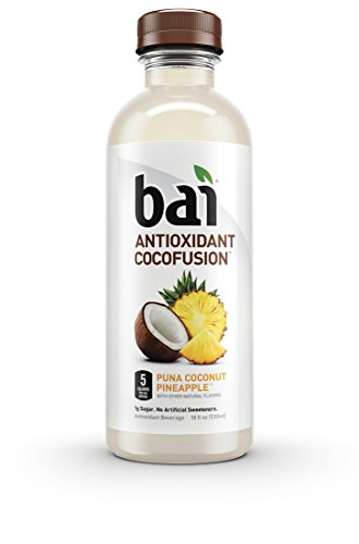 0813694023473 - BAI COCOFUSIONS PUNA COCONUT PINEAPPLE, 5 CALORIES, NO ARTIFICIAL SWEETENERS, 1G SUGAR, ANTIOXIDANT INFUSED BEVERAGE, 18 OZ. (PACK OF 12)