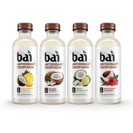 0813694023855 - BAI COCOFUSIONS VARIETY PACK, 5 CALORIES, NO ARTIFICIAL SWEETENERS, 1G SUGAR, ANTIOXIDANT INFUSED BEVERAGE (PACK OF 12)